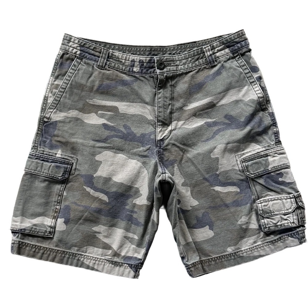 RedHead Mens Camo Cargo Utility Shorts Woodland Camouflage Size 36 Gorpcore